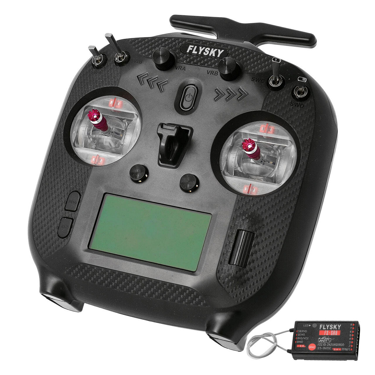 Flysky FS-ST8 8 Kanal Fernsteuerung mit FS-SR8 Empfänger und Zubehör