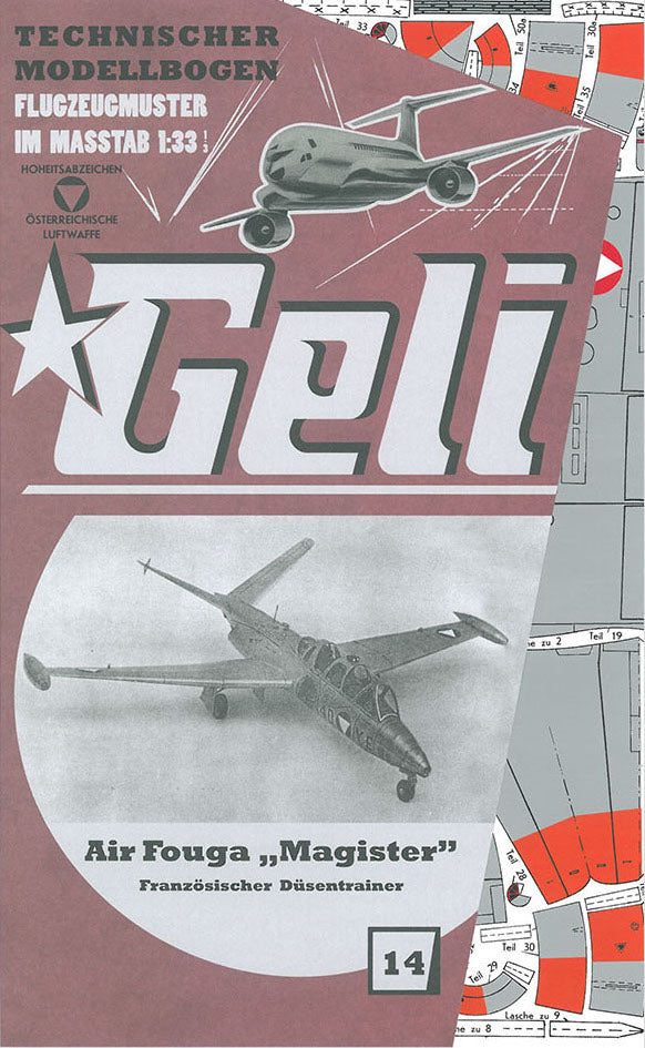 AirFouga "Magister" franz. Düsentrainer Geli