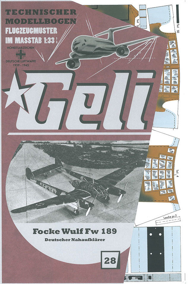 Focke Wulf Fw 189 Deutscher Nahaufklärer Geli