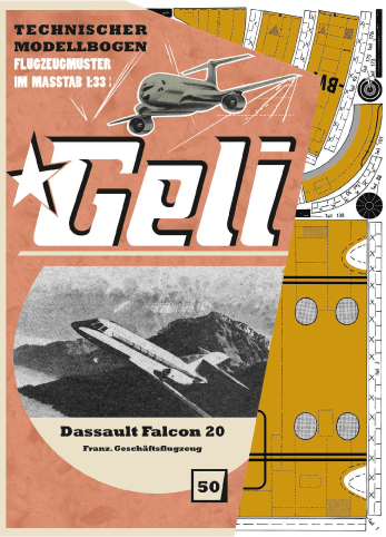 Dassault Falcon 20 franz. Businessflugzeug Geli