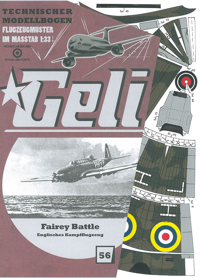 Fairey Battle engl. Kampfflugzeug Geli