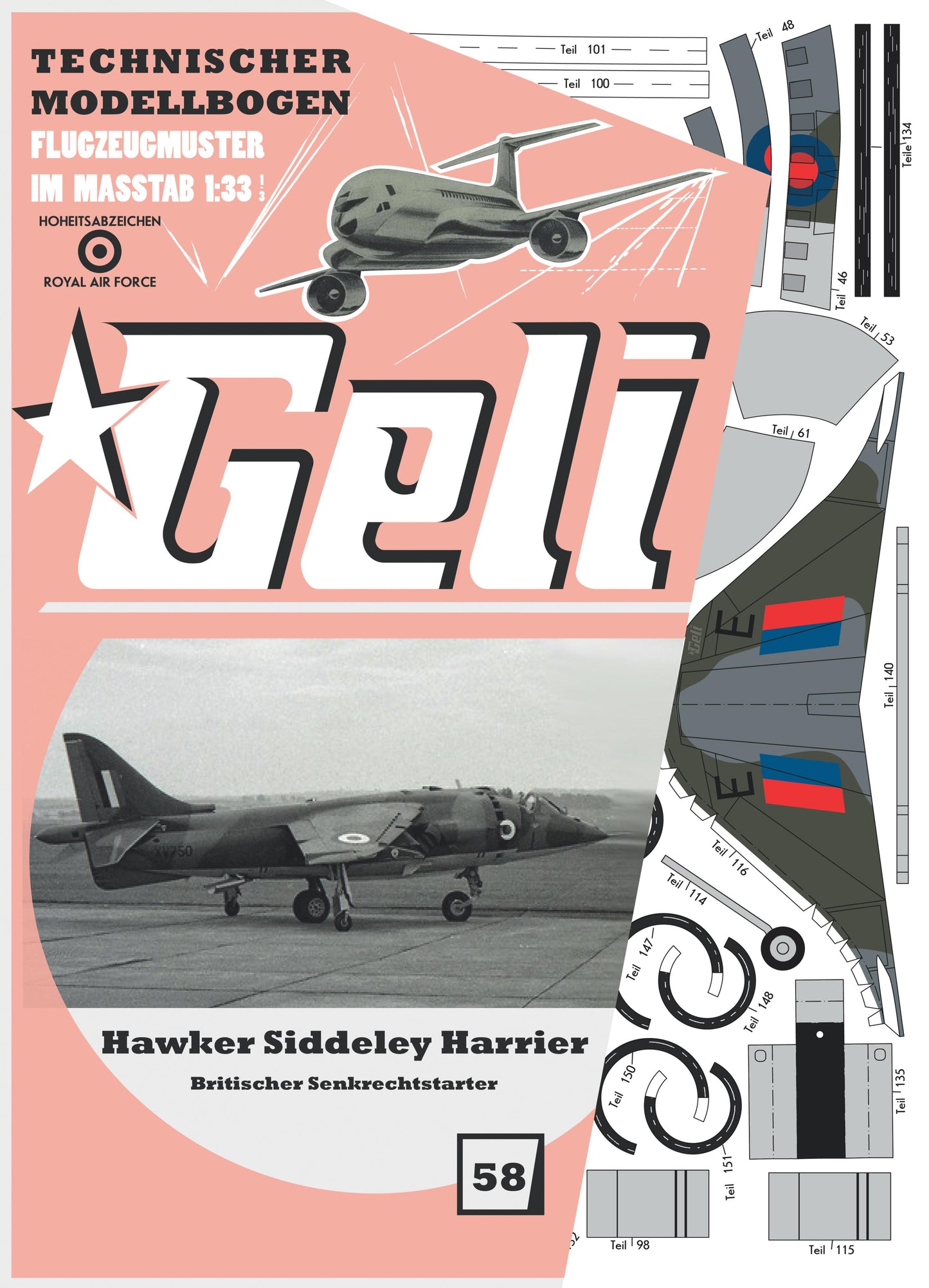 Hawker Siddeley Harrier britischer Senkrechtstarter Geli