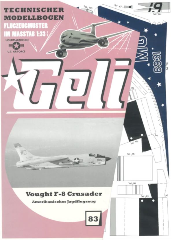 Vought F-8 Crusader, amerik. Jagdflugzeug Geli