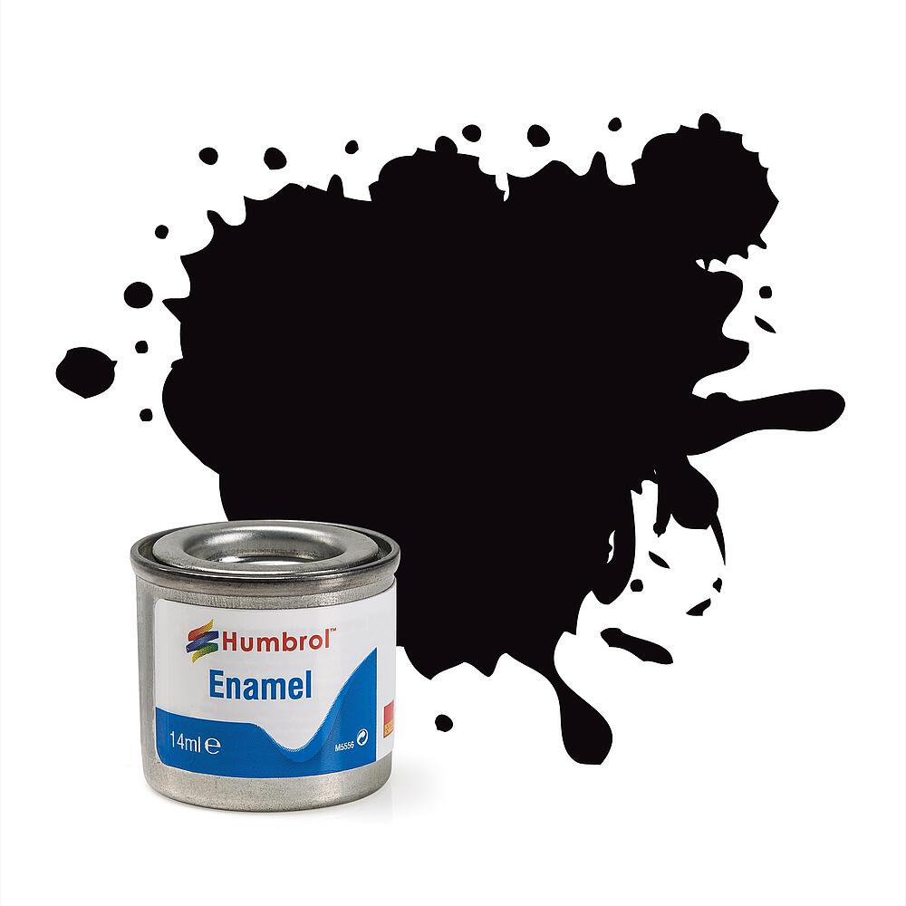 Humbrol 201 Schwarz Metallic 14 ml