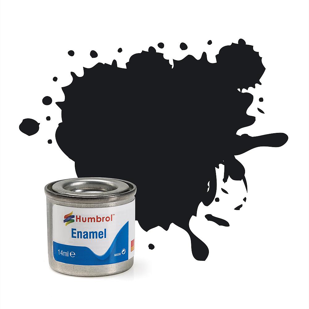 Humbrol 021 Schwarz, Glänzend 14 ml