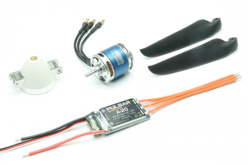 Brushless Antriebsset Tera V5 (Motor, Regler, Spinner, Luftschraube)