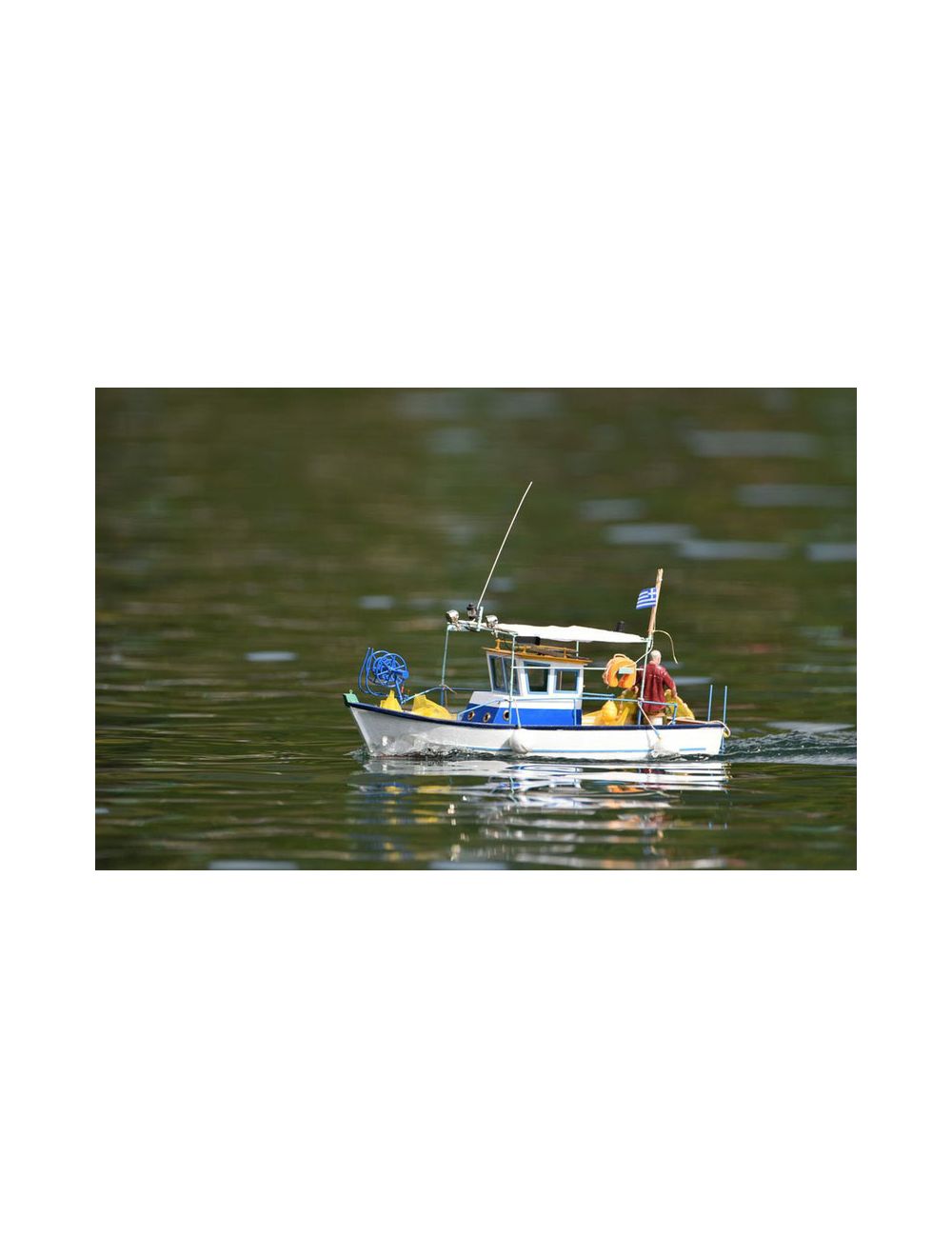 Santorin griechischer Fischkutter Holzbausatz