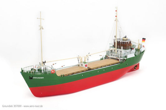 MS Greundiek Küstenmotorschiff Bausatz mit Kunststoffrumpf