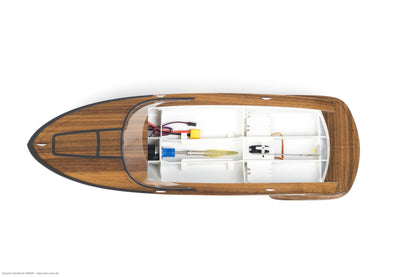 Azzurra Sportboot Bausatz mit Kunstoffrumpf, Länge 550mm, 1:14