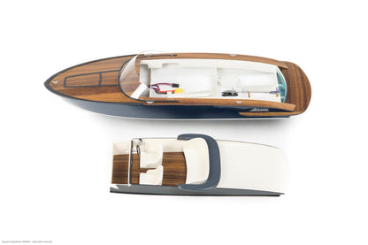 Azzurra Sportboot Bausatz mit Kunstoffrumpf, Länge 550mm, 1:14