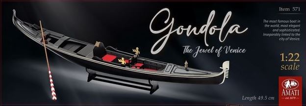 Venezianische Gondel 1:22