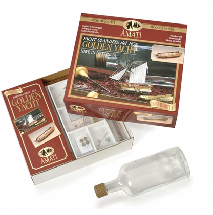 Flaschenschiff Golden Yacht 1660 1/300