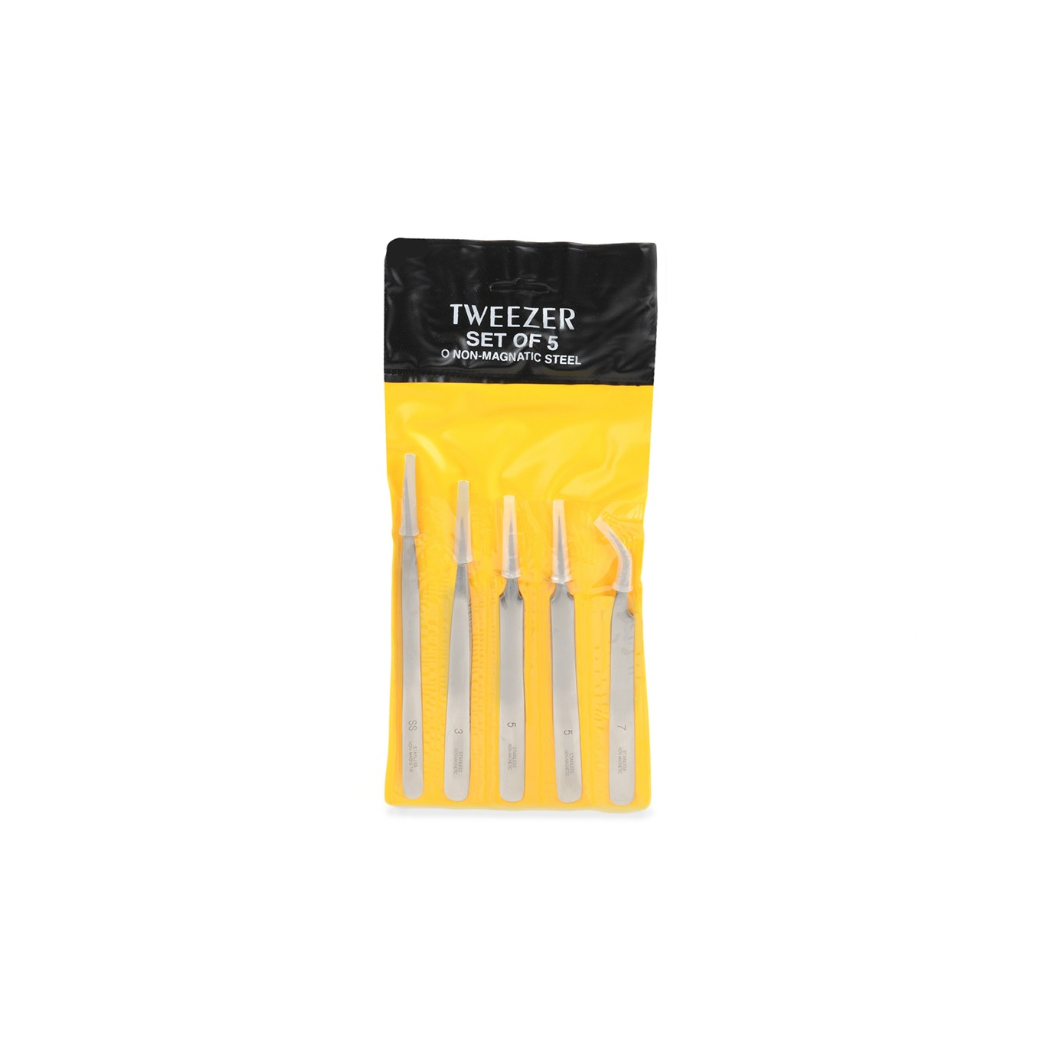 Pinzetten Set  5 versch. Formen Metall