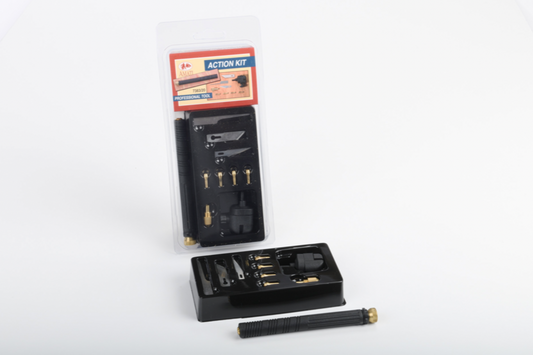 Werkzeuggriff mit Mini Schraubstock Messer, Säge