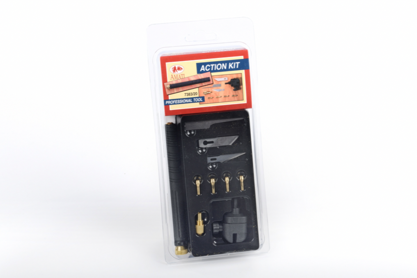 Werkzeuggriff mit Mini Schraubstock Messer, Säge