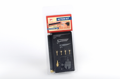 Werkzeuggriff mit Mini Schraubstock Messer, Säge