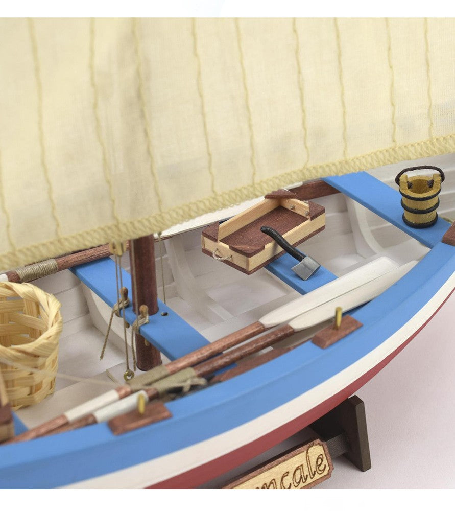 La Provençale Fischersegelboot,  Länge 308 mm, 1:20, Holzbausatz