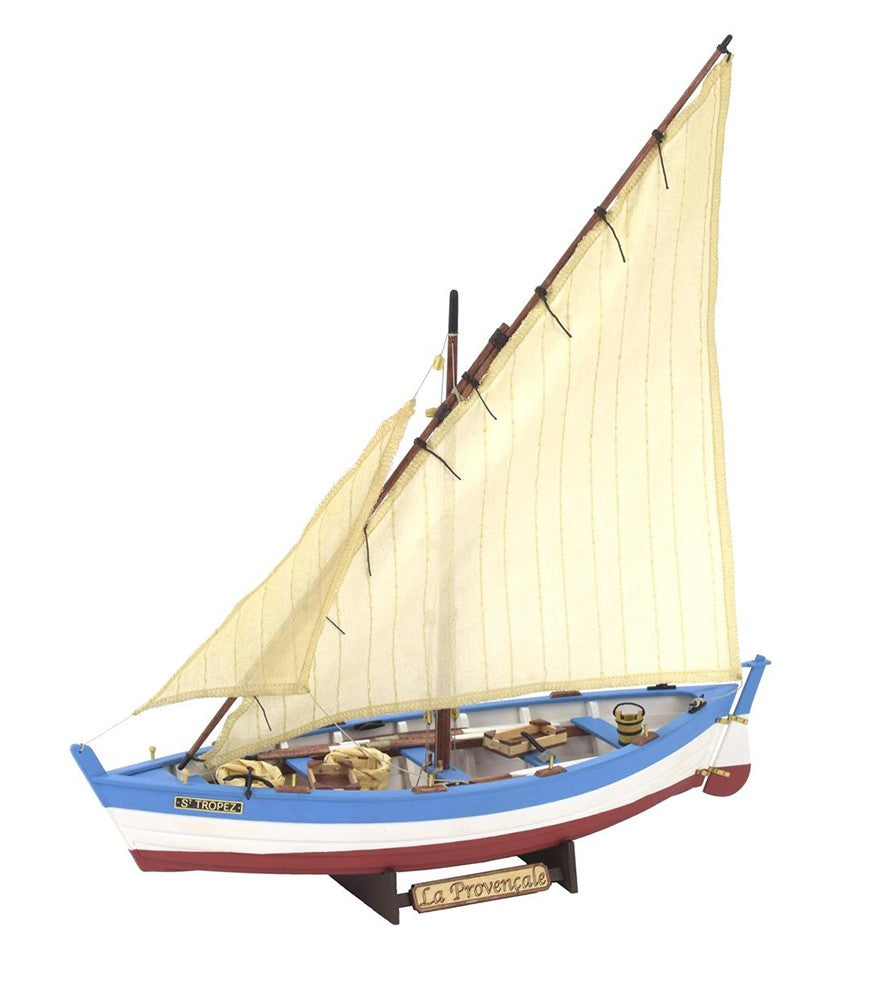 La Provençale Fischersegelboot,  Länge 308 mm, 1:20, Holzbausatz