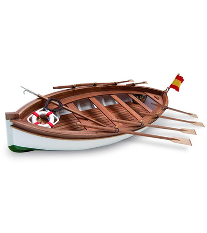 Rettungsboot vom span. Trainingsschiff J. S. Elcano,  Länge 280 mm, 1:35, Holzbausatz