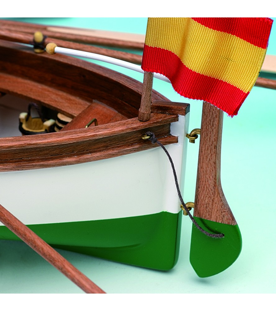 Rettungsboot vom span. Trainingsschiff J. S. Elcano,  Länge 280 mm, 1:35, Holzbausatz