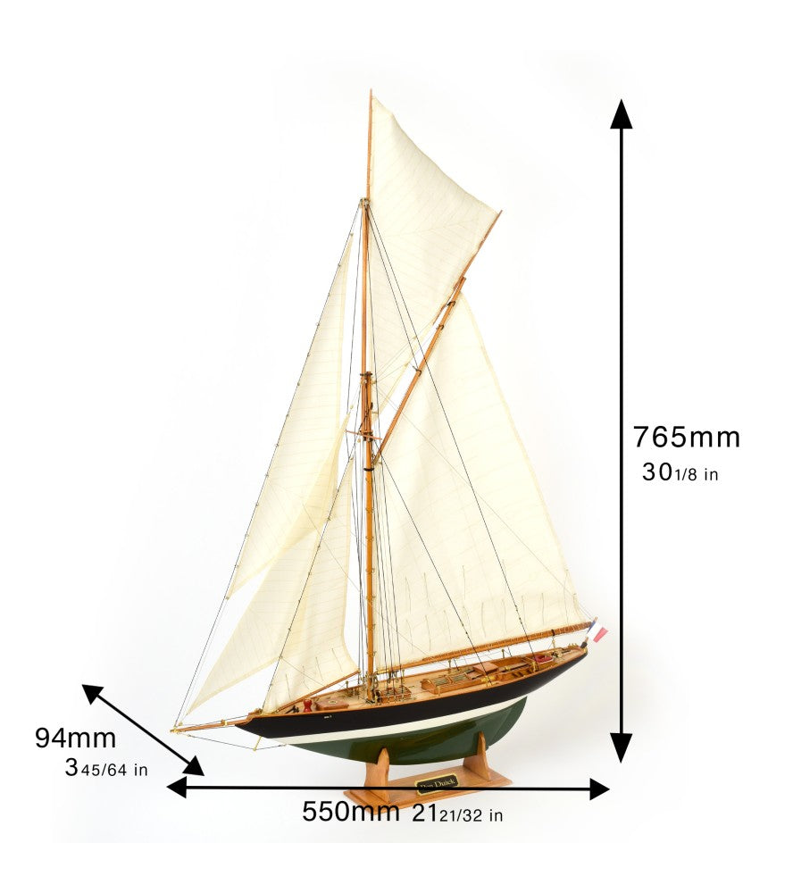 Pen Duick franz. Offshore Racing Segelyacht,  Länge 550 mm, 1:28, Holzbausatz