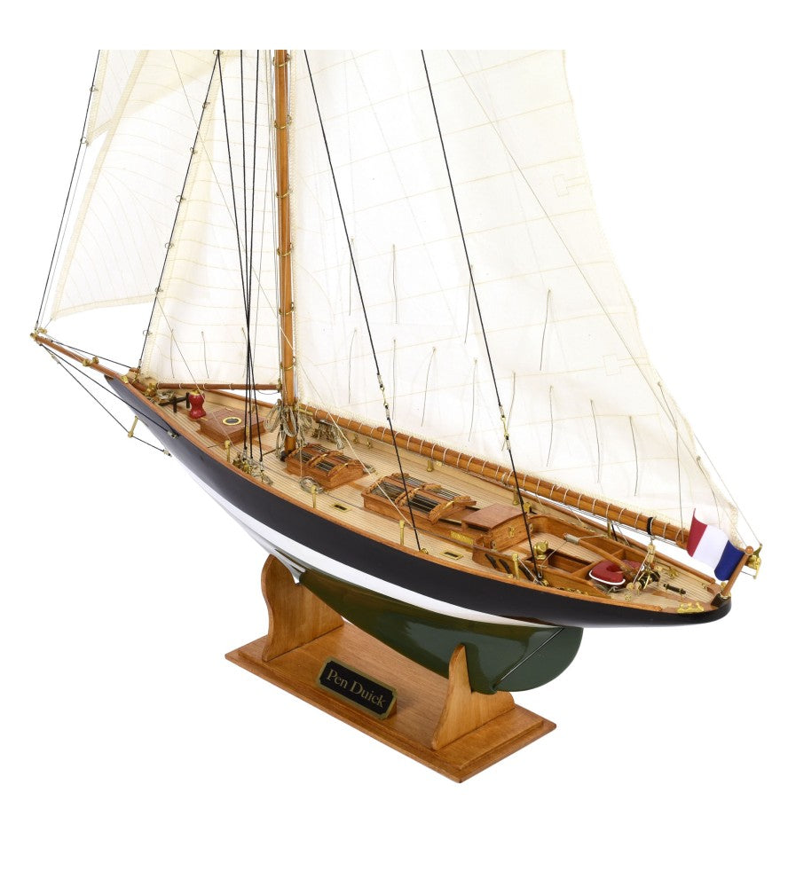 Pen Duick franz. Offshore Racing Segelyacht,  Länge 550 mm, 1:28, Holzbausatz