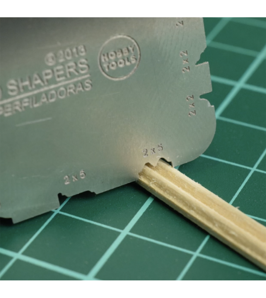 Profilziehklinge A (Micro Shapers) 3 Klingen 47 versch. Formen / 1x3 bis 4x4 mm