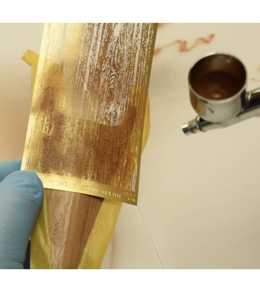 Holz Struktur Lackierschablone