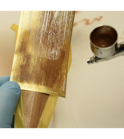 Holz Struktur Lackierschablone