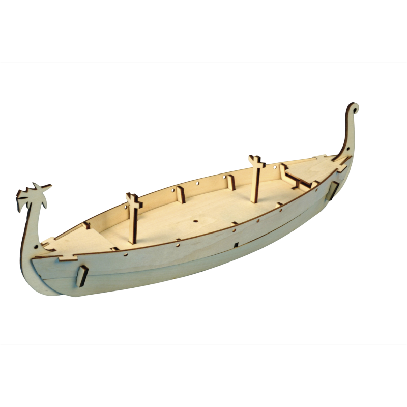 Drakkar Wikingerschiff   Länge 260 mm      Mein erster Schiffsbausatz