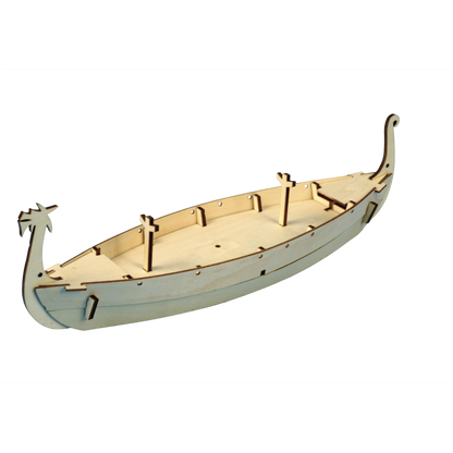 Drakkar Wikingerschiff   Länge 260 mm      Mein erster Schiffsbausatz