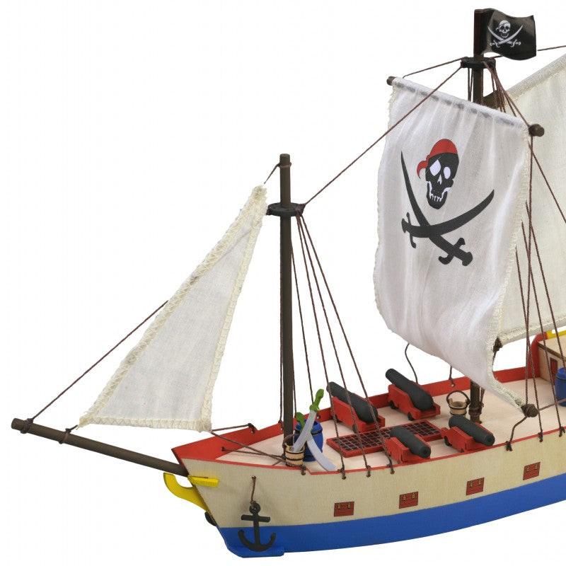 Piraten Schiff    Länge 325 mm     Mein erster Schiffsbausatz