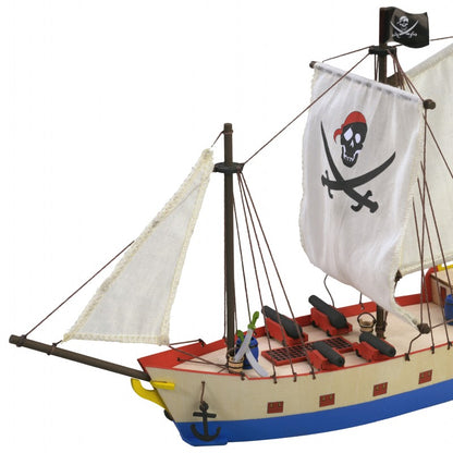 Piraten Schiff    Länge 325 mm     Mein erster Schiffsbausatz