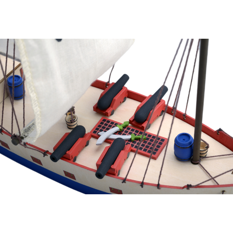 Piraten Schiff    Länge 325 mm     Mein erster Schiffsbausatz
