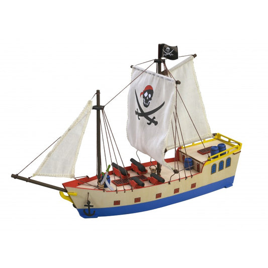 Piraten Schiff    Länge 325 mm     Mein erster Schiffsbausatz