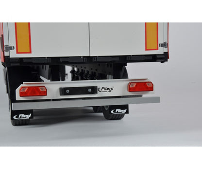 Sattelaufleger Fliegl Megarunner mit Plane (rot), 3-Achs, 1:14 Bausatz, Carson