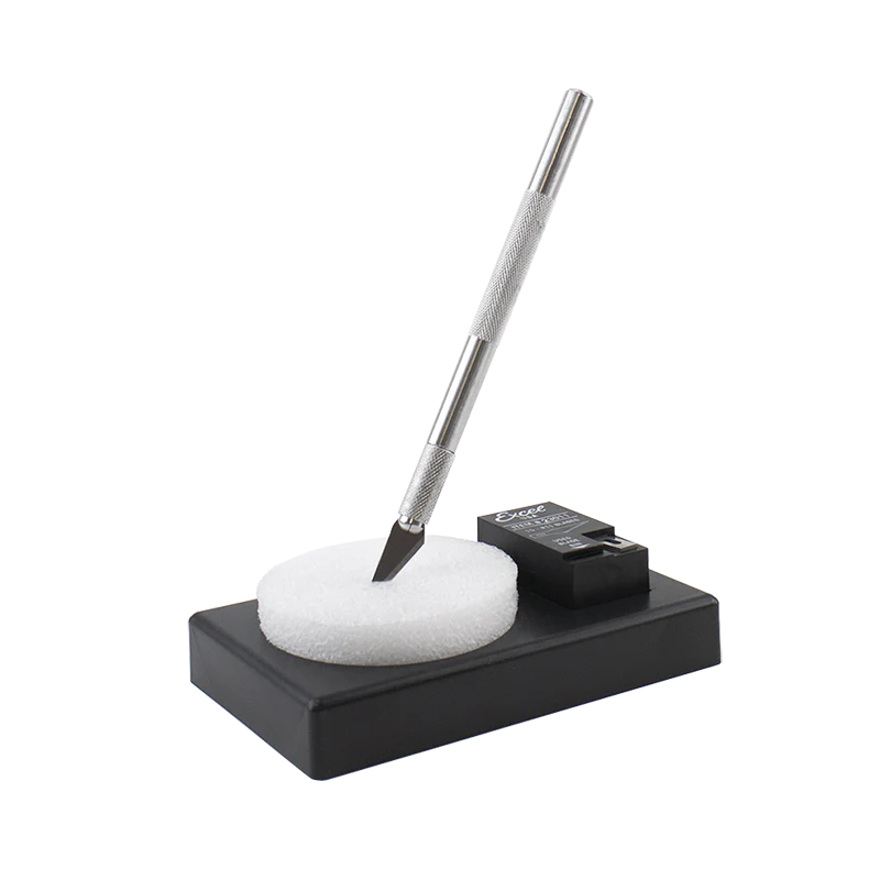 Messerhalter-Set mit Alu-Griff #1 und 15 Klingen #11 in Spenderbox, Excel Blades