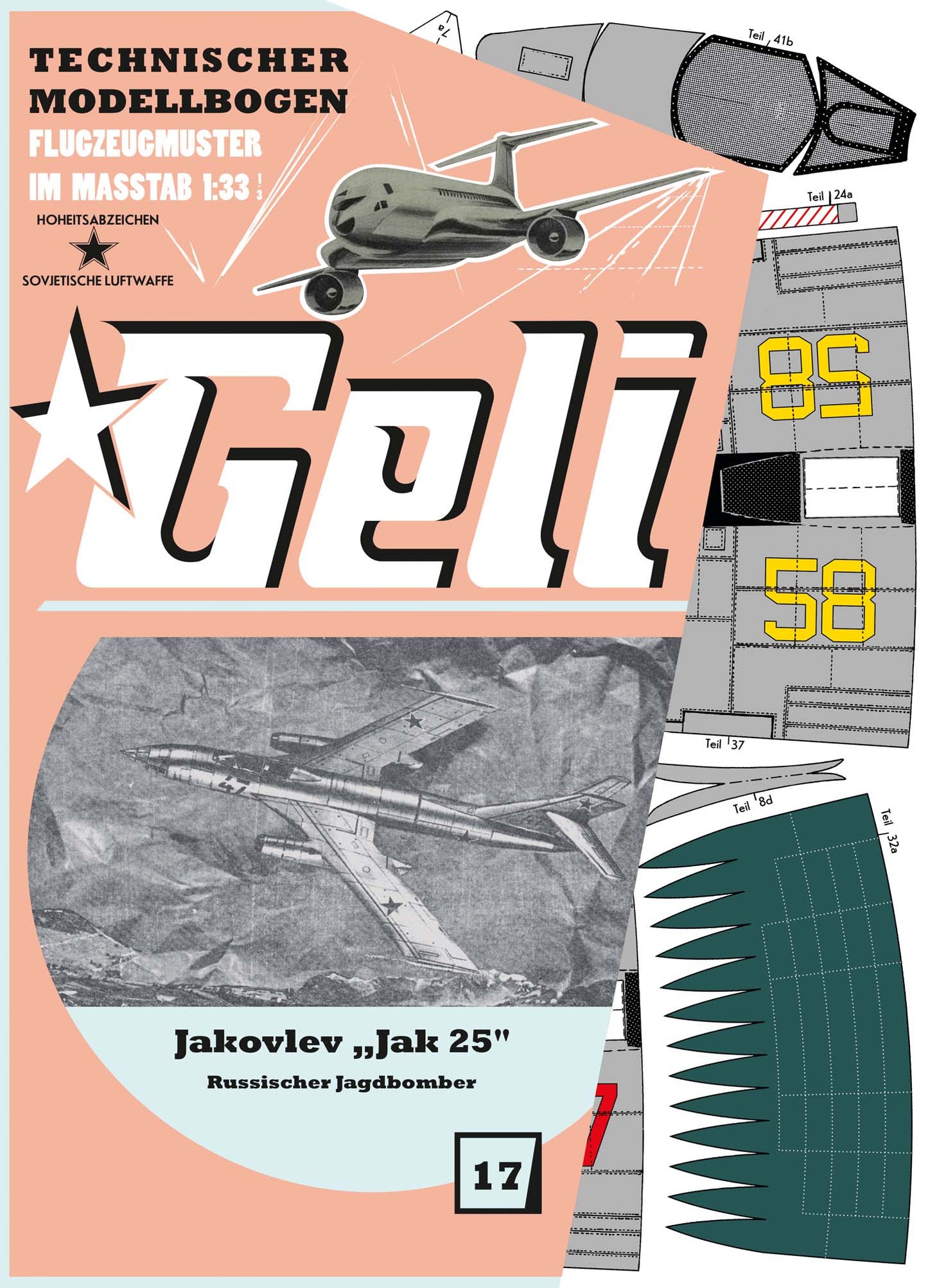Jakovlev "Jak 25"   Abfangjäger                          Geli