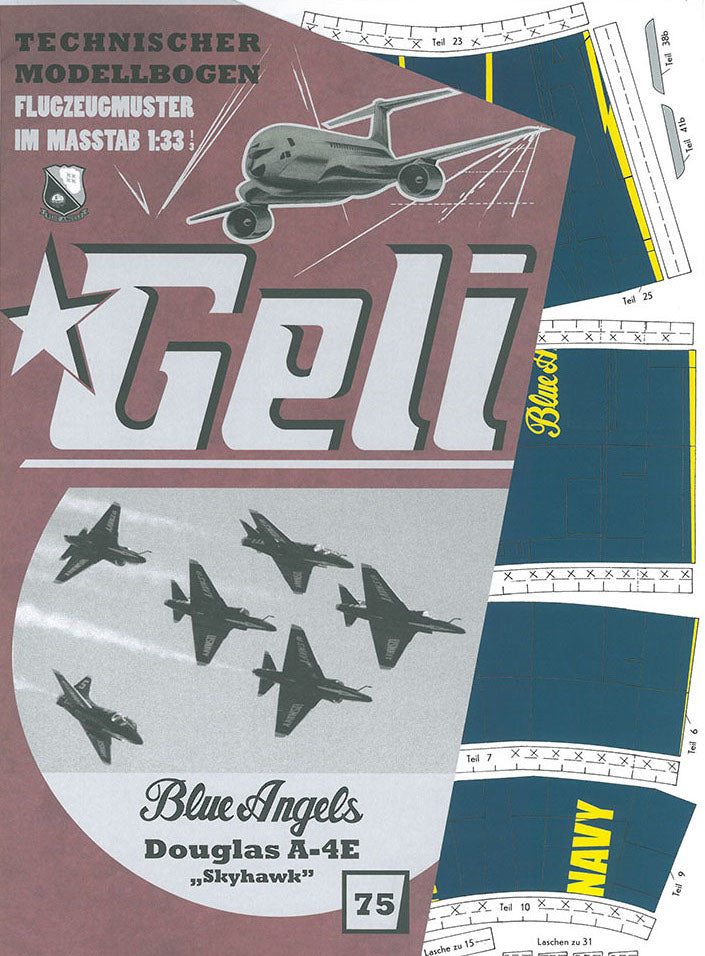 Douglas A-4F "Skyhawk"  Blue Angels Kunstflugstaffel   Geli