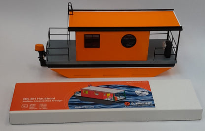 GK SH Hausboot klassisches Design + Basis mit Motor, Servo, Regler, Länge 435 mm