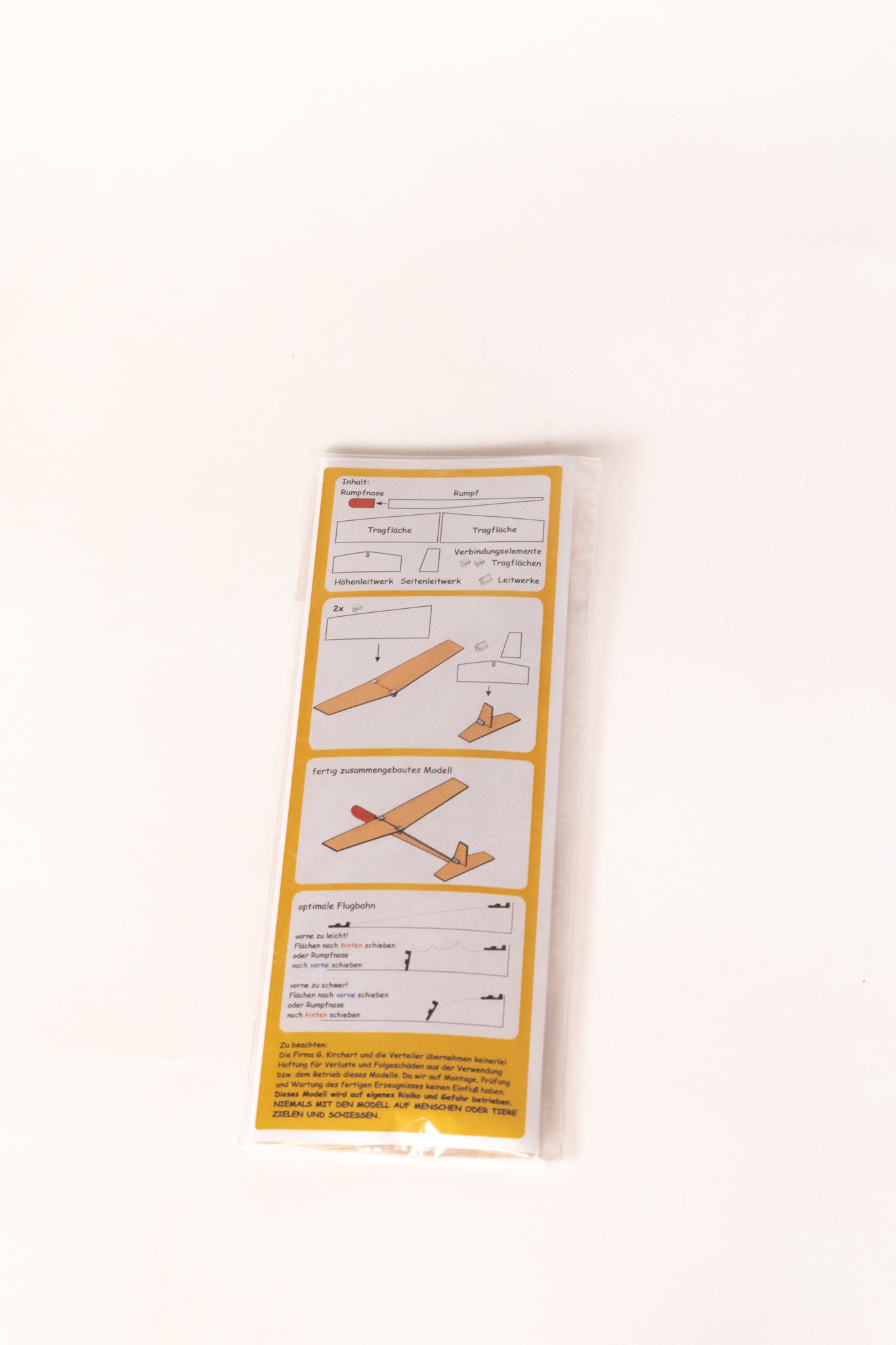 GK-Floh  Steck-Balsagleiter Spannweite 276 mm