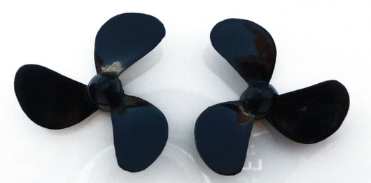 Schiffsschraube D 30 mm / Steigung 16 mm / M4 Gewinde / 3 Blatt linkslaufend / Kunststoff