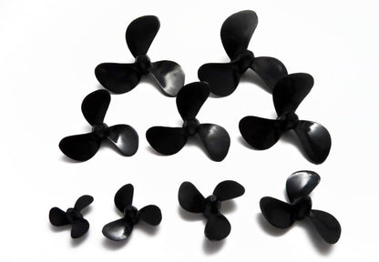 Schiffsschraube D 20 mm / Steigung 10,5 mm / M2 Gewinde / 3 Blatt rechtslaufend / Kunststoff