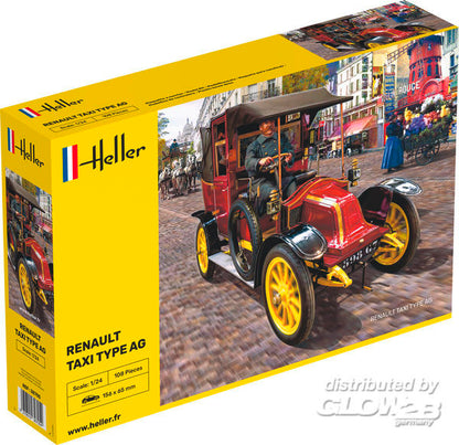 Renault Taxi Type AG, Heller, Standmodell, 1:24