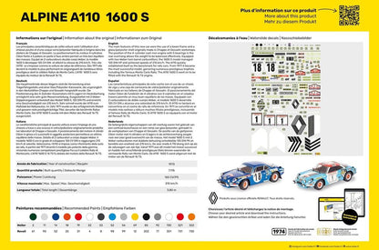 Alpine A110 1600 S, Heller, Standmodell, 1:24