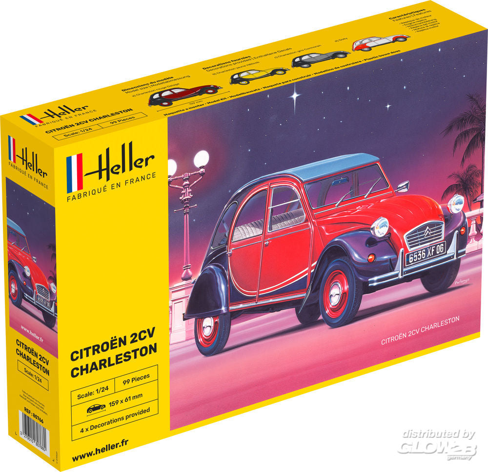 Citroen 2CV Charleston, Heller, Standmodell, 1:24