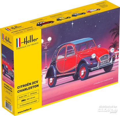 Citroen 2CV Charleston, Heller, Standmodell, 1:24