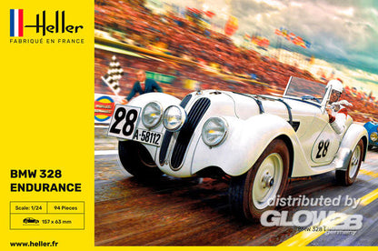 BMW 328 Endurance, Heller, Standmodell, 1:24