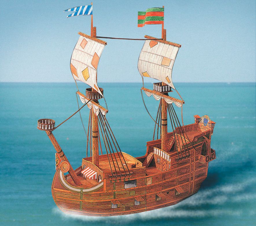 Piratenschiff Delphin, 3,5 Bogen, Schreiber Verlag