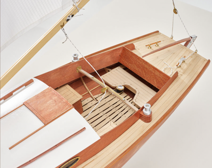Folkeboot Segelboot Holzbausatz, Länge: 1065 mm, Maßstab 1:7,6